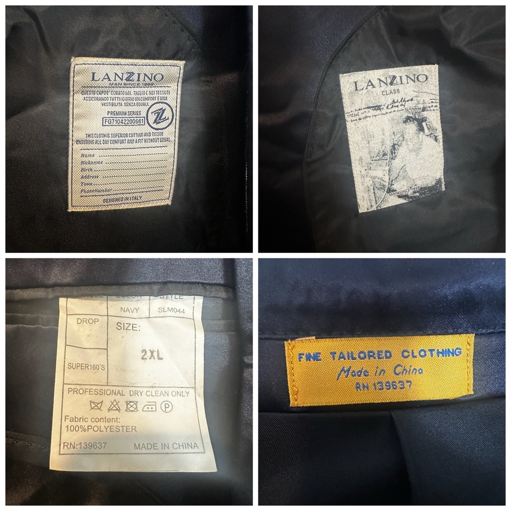 Lanzino Metallic Multi Colored Statement Blazer S… - image 6